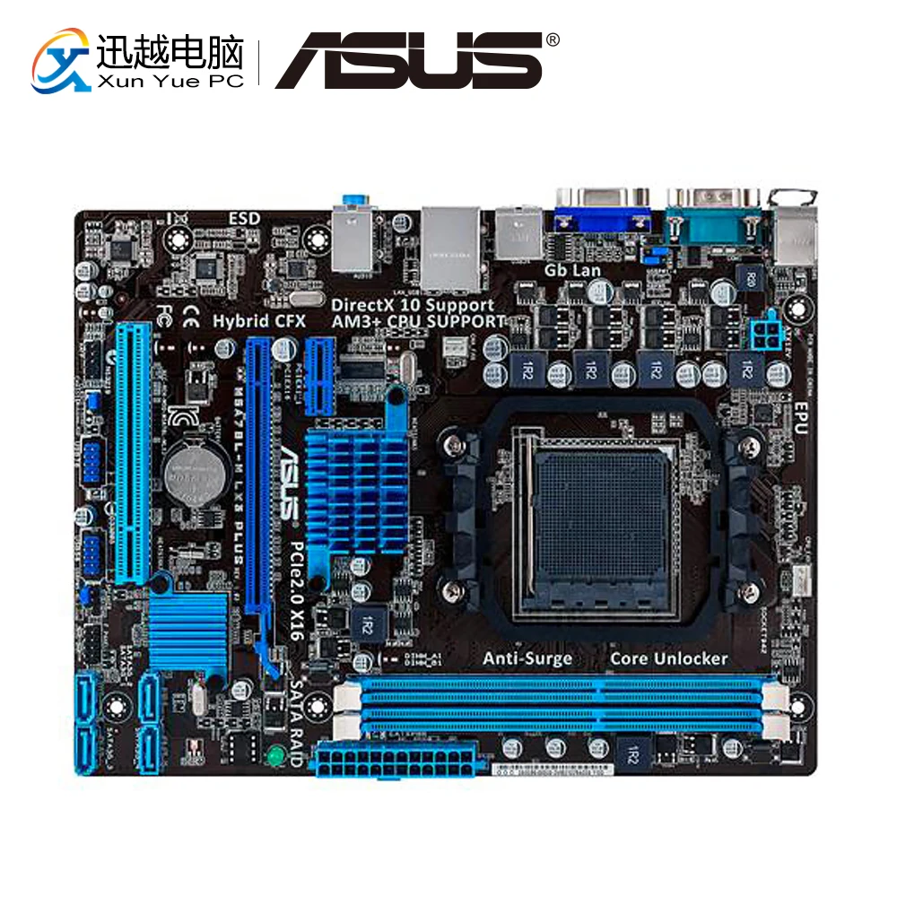 Материнская плата Asus M5A78L-M LX3 PLUS для настольных ПК AM3/AM3 + 760G/780L FX/Phenom II DDR3 16G SATA2 USB2.0 VGA