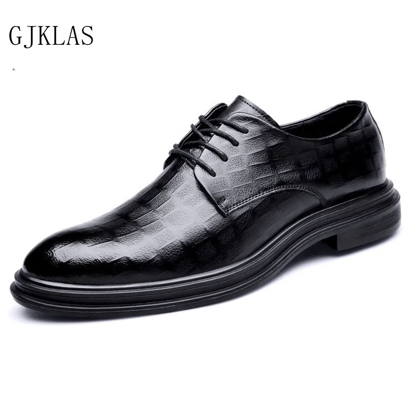

Real Leather Men's Shoes Classic Elegant Italiano Formal Dress Office Leather Shoe for Men Loafers Zapato Hombre Casual Oxford