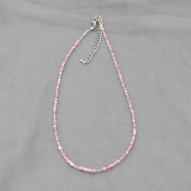 Collier ras du cou Simple en perles de rocaille pour femmes, Collier de bohème coloré fait à la main, cadeau de bijoux