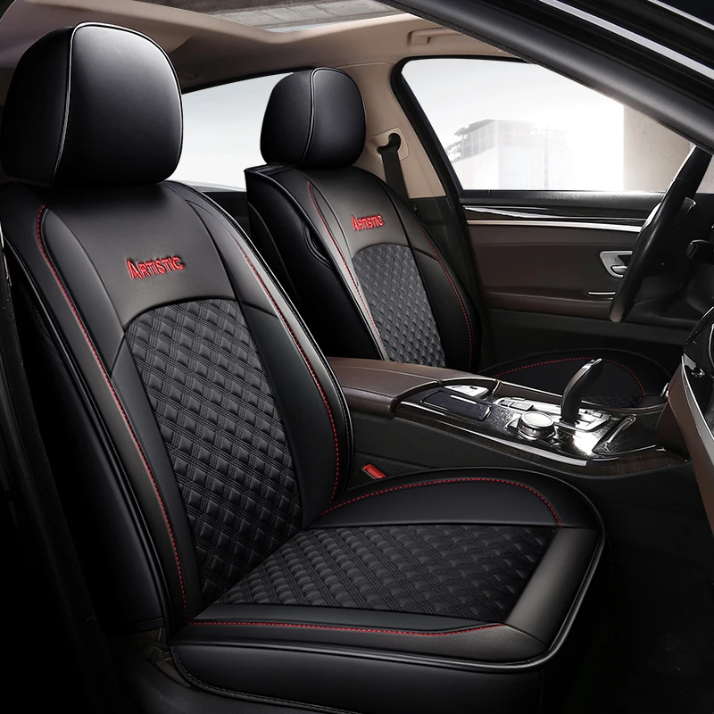 

New PU Leather Auto Universal Car Seat Covers for geely atlas boyue emgrand x7 geeli emgrand ec7 jaguar f-pace xf infiniti fx
