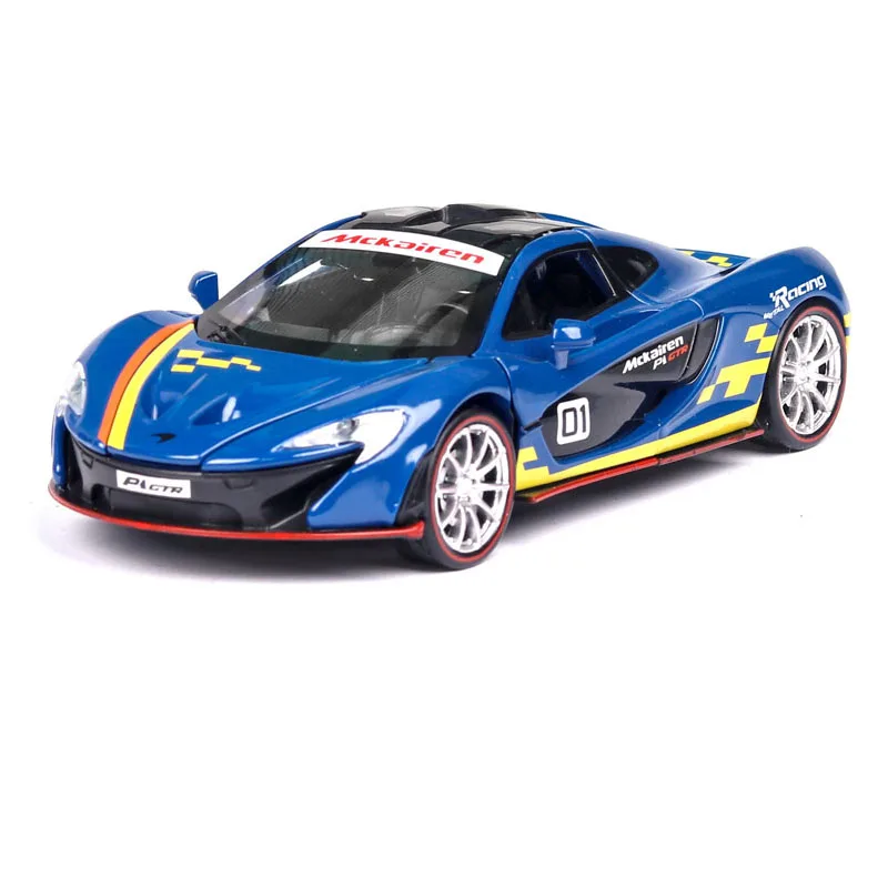 blue 1:32 mlaren p1 GTR модель автомобиля литая под давлением игрушечная модель автомобиля детская игрушка коллекционные игрушки - Цвет: blue