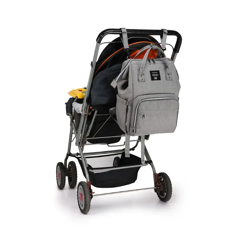  Multi-function Waterproof Diaper Bag USB Charging Port Large Capacity Mummy Nursing Backpack