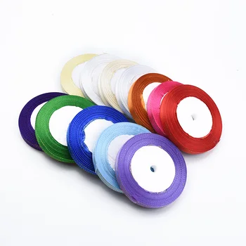 

25 yards/roll 10MM cheap Golden rim silk Ribbon wedding Festive supplies diy gifts box home decoration accessories bride brooch