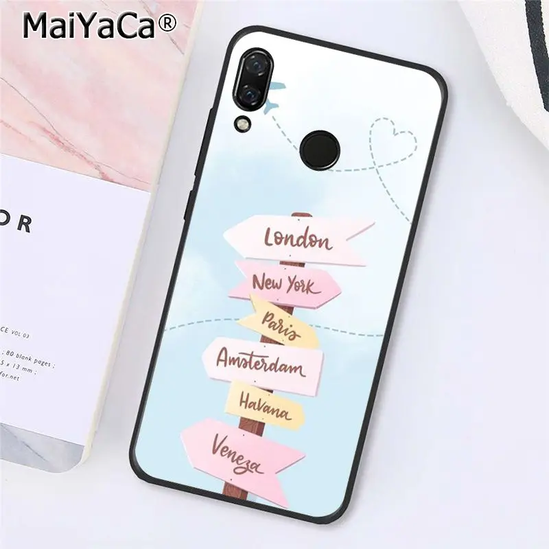 A8 MaiYaCa Любовь Путешествия розовый бумажный самолет чехол для телефона Xiaomi Redmi4X 6A S2 Go Redmi 5 5Plus Note4 Note5 7 Note6Pro - Цвет: A8