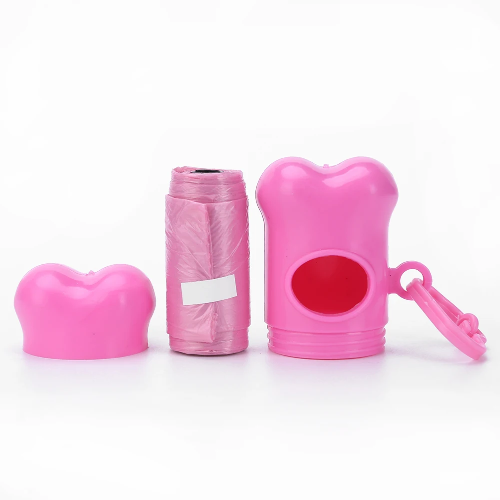 Pink Box and Bag 1 шт. сумка для детских подгузников для питомцев, собак, пеленок, мешки для уборки мусора, держатель для переноски, Диспенсер+ набор мешков для какашек, переносная одноразовая сумка - Цвет: Pink Box and Bag