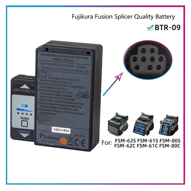 Câble De Charge DCC-14 Pour Soudeuse à Fibre Fujikura FSM-60S/R Et Batterie BTR-08 - Neuf