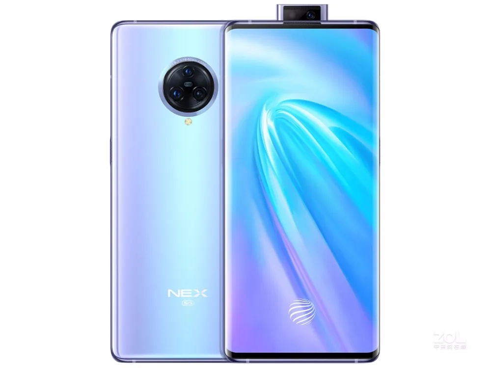 Vivo Nex 3 5G мобильный телефон Snapdragon 855 Plus Android 9,0 6,8" Super Amoled 12 Гб ram 256 ГБ rom МП 44 Вт Зарядное устройство