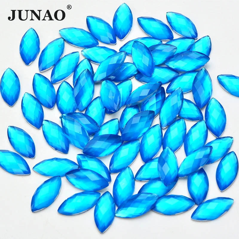 JUNAO 7*15mm ׿    Flatback         ũŻ Strass Flatback   