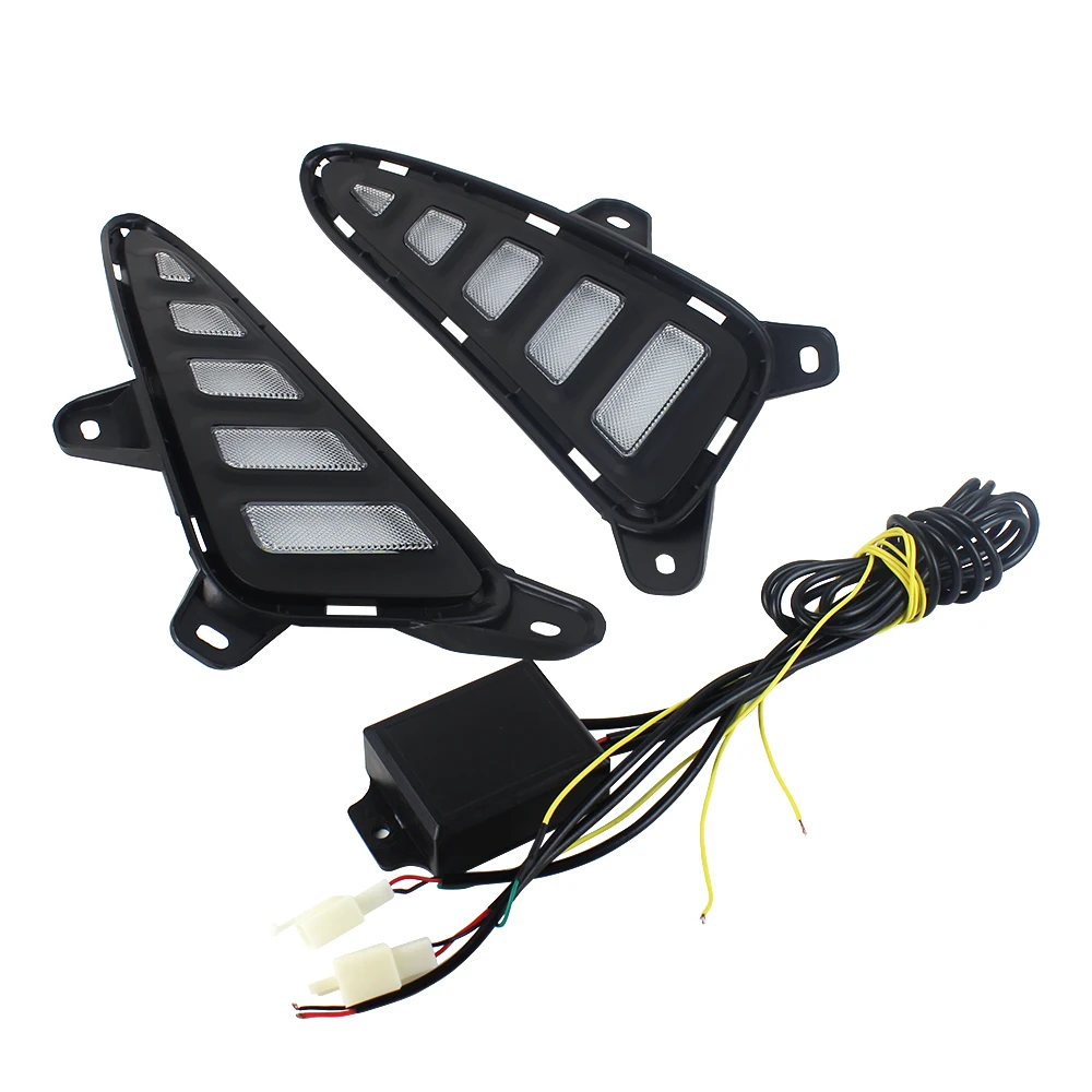 2pcs White/Yellow DRL Light for Toyota CHR C-HR Daytime Running Lights Led Day Light New Car Accessories