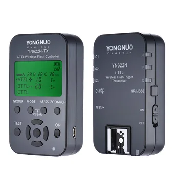 

YongNuo YN622N-KIT Wireless Remote Control 100M I-TTL Flash Trigger Transceiver Pair Kit for Nikon D70 D80 D90 DSLRs