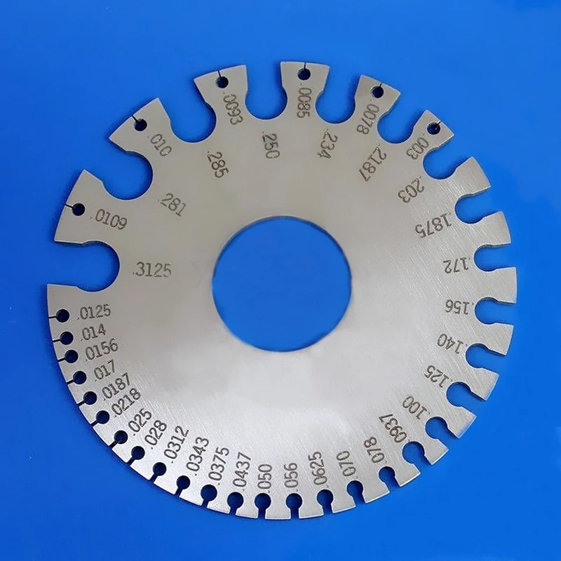 Metal Round SWG Wire Thickness Measurer Tester Ruler Diameter New Measuring Gauging Lathe Tool1