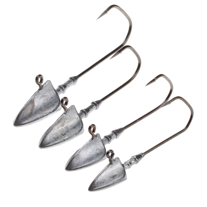 

5Pcs/Lot Head Hook Lead Jip Head Fishing Hooks For Soft Worm Lure Bait 3.5g 5g 7g 10g 14g Fishhook Decoy Fishing Accessories Sea