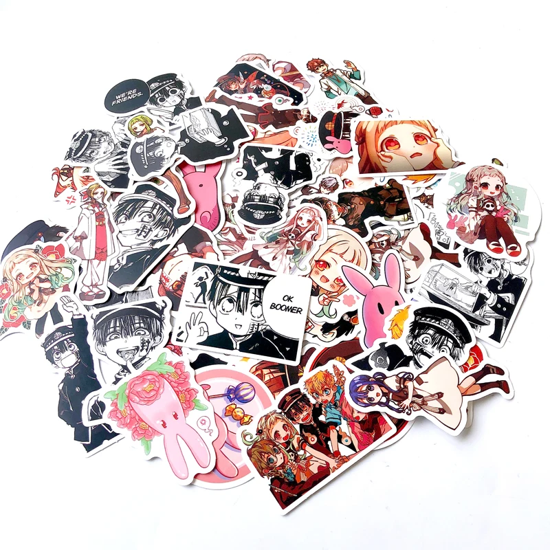 50pcs Anime Toilet-Bound Hanako kun stickers for Car Snowboard Bicycle Luggage Skateboard laptop Graffiti decal Sticker