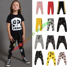 ¡Novedad! pantalones Harem para niños, pantalones holgados con calavera en espiral de rizo francés para niños y niñas, pantalones de chándal mullidos con diseño Tribal de bailarina de boxeo 1-14yY