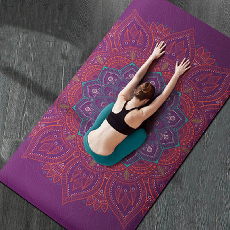

183cm*80cm*6mm Large Width Natural Suede Non-Slip Yoga Mat TPE Bottom Fitness Gymnastics Dance Mat Pilates & Carpet Cushion