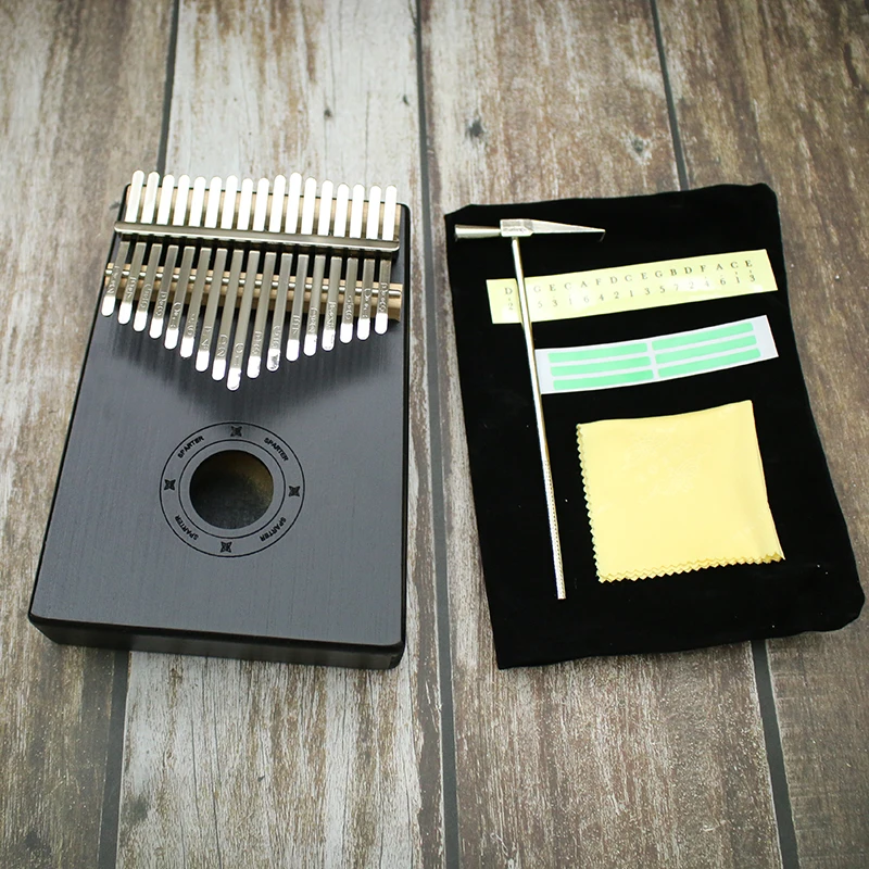 Kalimba Mbira Sanza пианино с 17 клавишами для пальцев карманная клавиатура начинающих