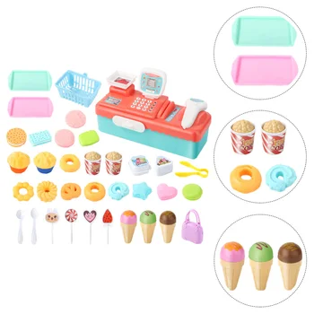 

1 Set of Toy Portable Funny Simulation Safe Interesting Educational Plaything Role Play Toy Cash Register Toy for Kids Boys Girl