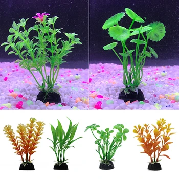 

Simulation Artificial Plants Aquarium Decor Water Weeds Ornament Plant Fish Tank Aquarium Grass Glowing Aquarium 10cm Decoration