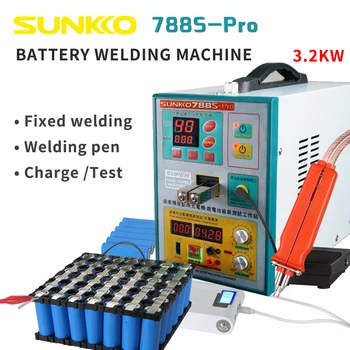 Best 71B SPOT WELDING PEN BATTERY WELDING MACHINE SUNNKKO 788S PRO SPOT WELDER MACHINE 3.2KW With 110V/220V FREE SHIPPING
