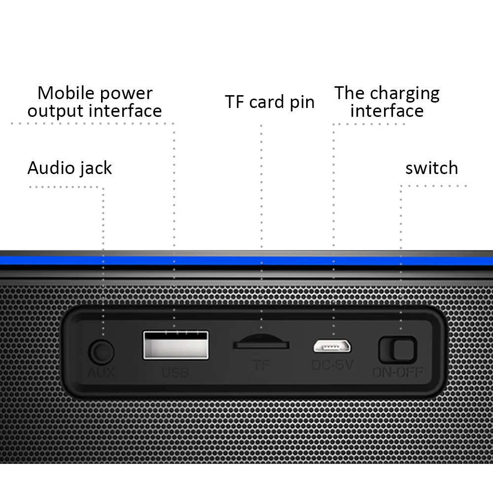 ZEALOT S7 Bluetooth динамик Сенсорное управление Bluetooth динамик сабвуфер Портативный Открытый мобильный телефон стерео динамик