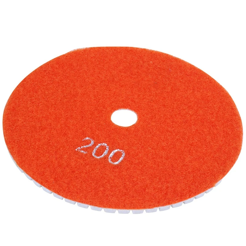 Top-5 inch 125mm Wet Diamond Polishing Pads Marble Granite Grits