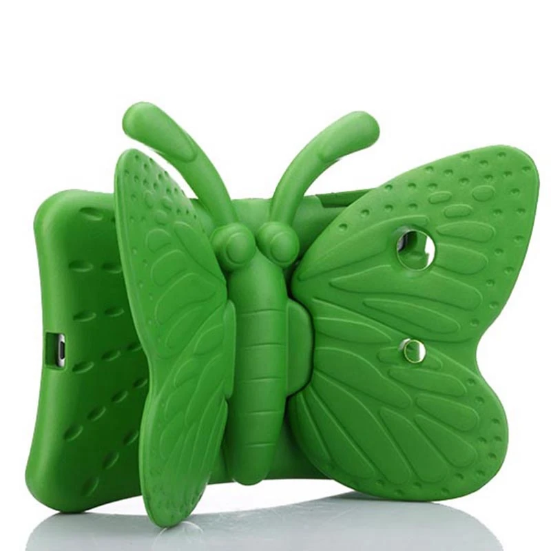 Горячая Распродажа, чехол для планшета I Pad Mini, чехол для планшета с 3D бабочкой, чехол для планшета из вспененного этиленвинилацетата, противоударный чехол s для Pad Mini 1 2 3 4 - Цвет: Green