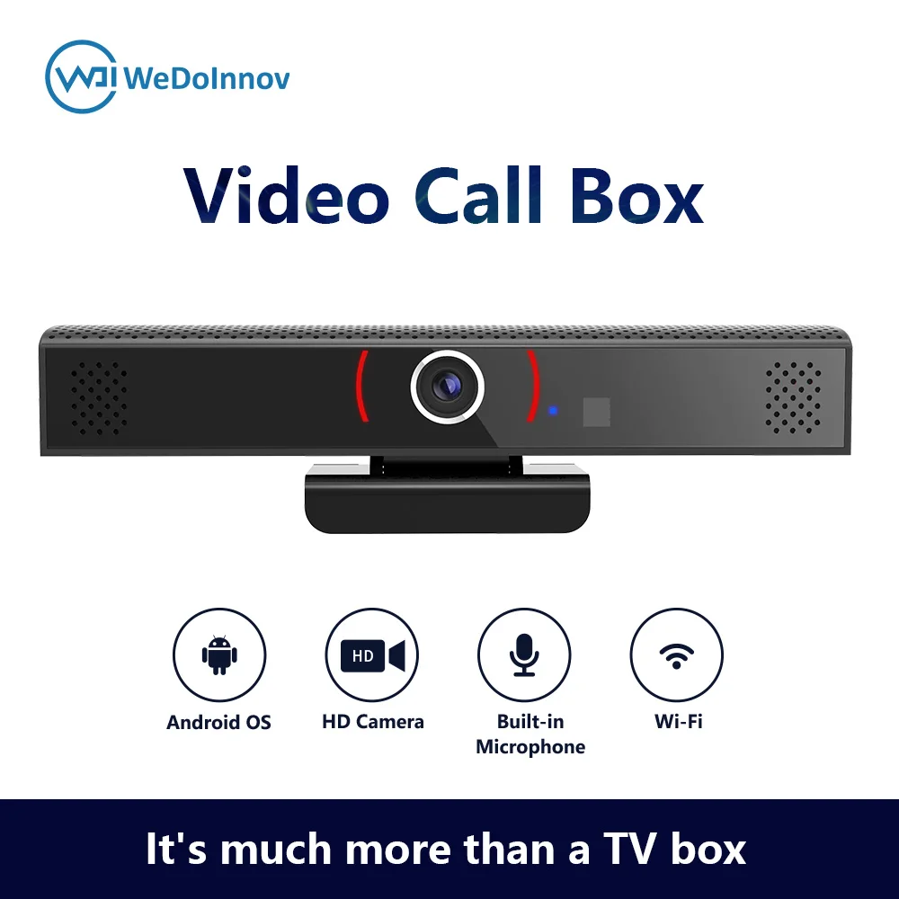 Câmera de rede vídeo player caixa de bate-papo de vídeo android definir caixa superior zoom skype vídeo conferência tudo em uma máquina-0