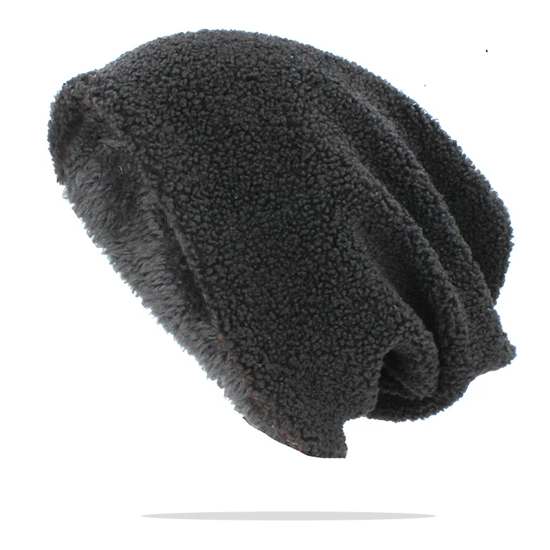 Черный LOVINGSHA Skullies шапочки для мужчин аксессуары для женщин теплая зимняя шапка модный дизайн унисекс хип хоп женские эластичные крышки HT146 - Цвет: Черный