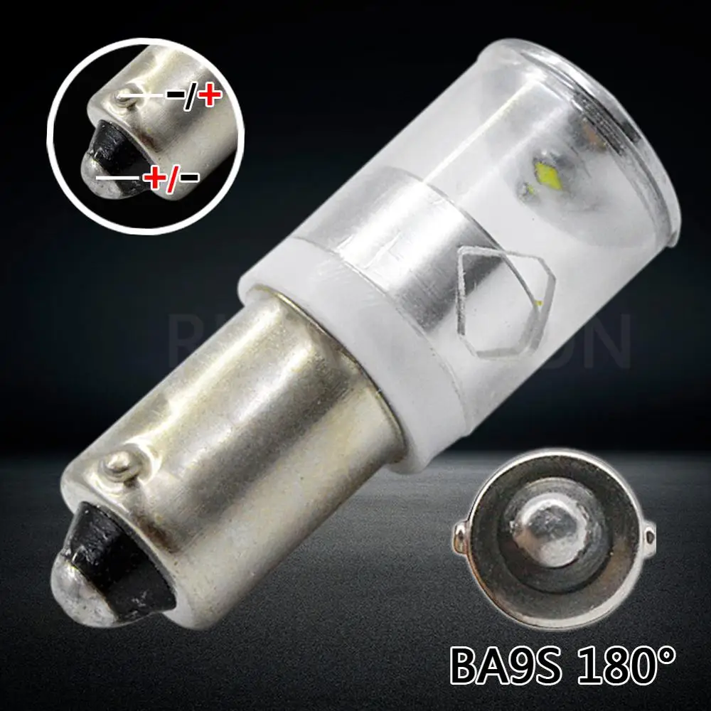 2 шт. T11 Ba9s T4W No-polar 6-12 В AC/DC XB-D чип светодиодный парковочные фары автомобиля источник Авто купольные лампы Клин хвост боковые лампочки - Испускаемый цвет: BA9S T4W