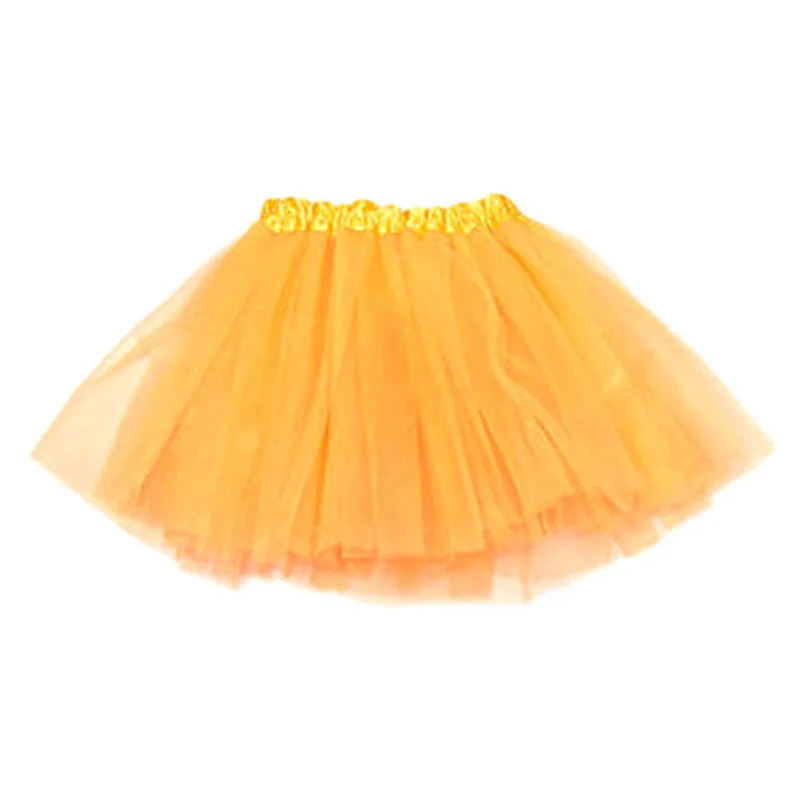 Юбка-пачка для малышей; юбка-американка принцессы для девочек; вечерние юбки-пачки для балета; мини-платье; Детская юбки; falda spodnica jupe rokken; юбка spódnica - Цвет: Оранжевый