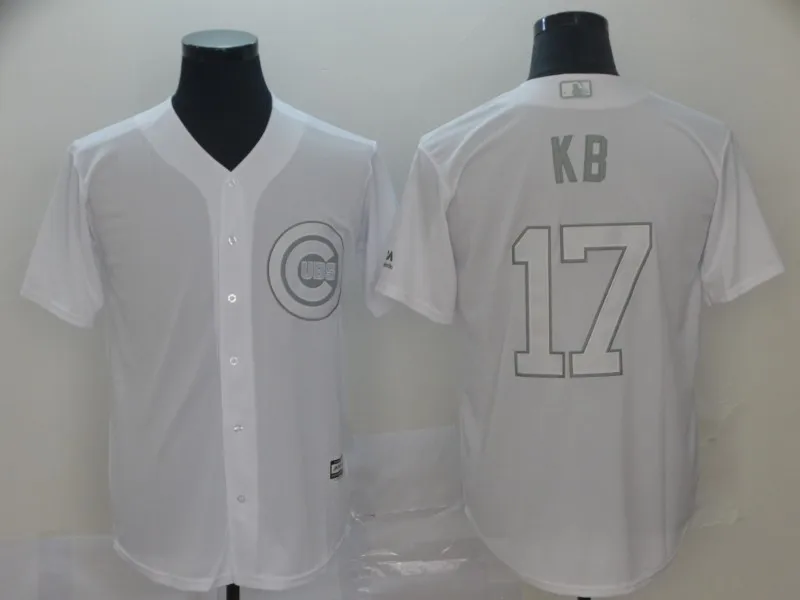 Chicago men Javier Baez 9 Anthony Rizzo 44 Kris Bryant 17 Willson Contreras 40 Yu Darvish 11 игрок Джерси - Цвет: AS photo
