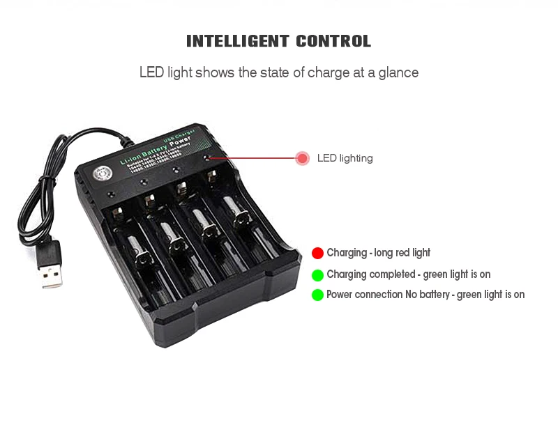 4 шт. 3,7 в 2500 мАч 16340 батарея CR123A литий-ионная аккумуляторная батарея+ 1 шт. 4 слота AC 110 В 220 В литиевая USB батарея зарядное устройство