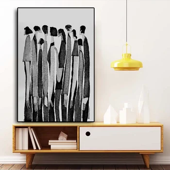 

Abstract British Street Poster Modern Black and White Canvas Painting Nordic Wall Art Picture for Living Room Classic Decoration