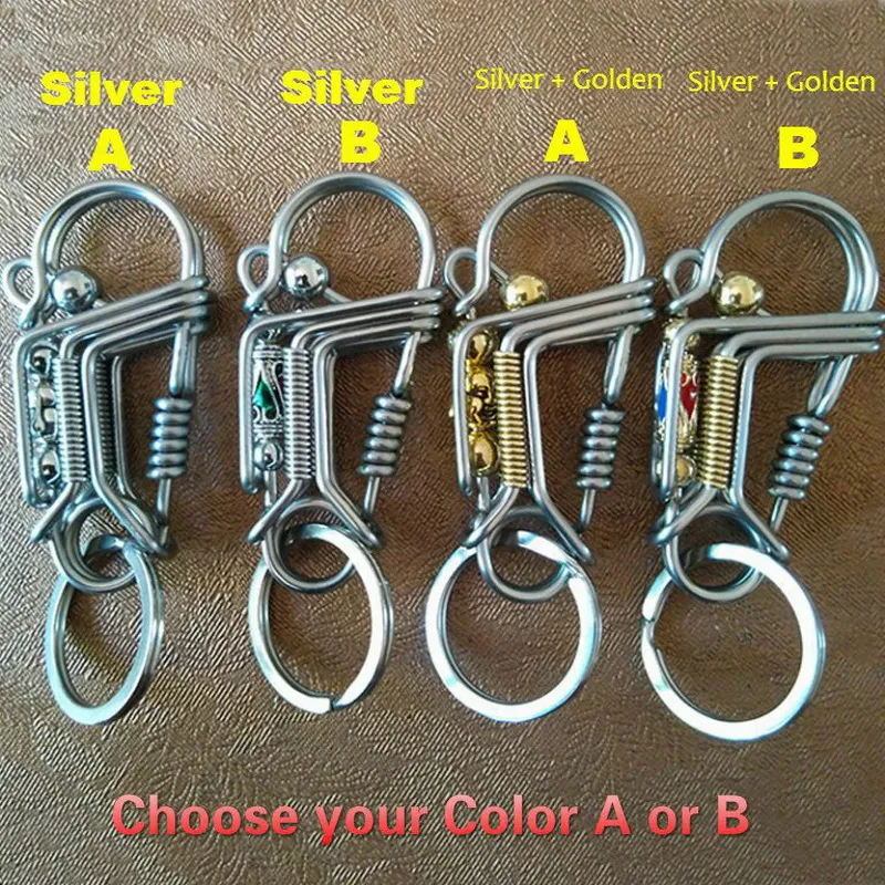 Fashion Handmade Wire Keychain Gift Creative Metal Homemade Car