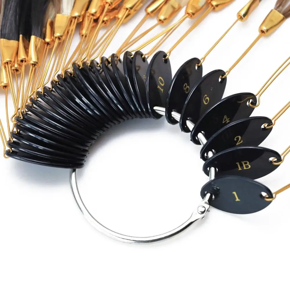 MRSHAIR 28 кольца цвета Волосы Remy цветовые диаграммы профессиональный салон