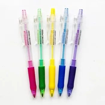 

2PCS Simple Headspring Colorful Automatic Mechanical Pencil Writing Drawing Pencil Student Stationery School Office Supply 0.5mm