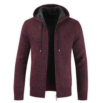 

2019 autumn and winter sweaters, men's thin sweaters, medium and long casual jackets, Korean fashion sweaters, slimming coats