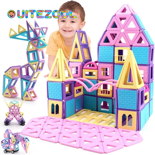 Big Size Magnetic Designer Construction Set Model & Building Toy Magnets Magnetic Blocks Educational Toys For Children 1