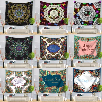 

Decorative Mandala Wall Hanging Tapestry Bohemian Macrame Wall Blanket Cloth Home Decor Curtains Yoga Mat