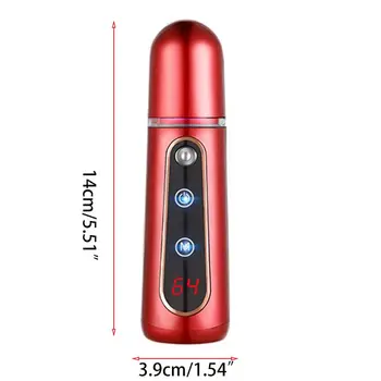 

35ml Nano Mister Face Sprayer USB Rechargeable Portable Touch Screen Facial Steamer Humidifier Moisturizing Skin Care