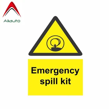 

Aliauto Funny Car Sticker Personaltiy Emergency Spill Kit Reflective Accessories PVC Decal for Mercedes Volkswagen,15cm*11cm