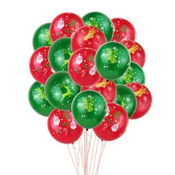 100 шт рождественские воздушные шары Набор Санта Клаус Рождественская елка чулок колокольчики воздушные шары украшения для рождественской