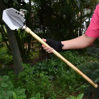 

Manganese Steel Foldable Multifunctional Shovel Self-defense Survival Tool for Outdoor Camping Military Tactical