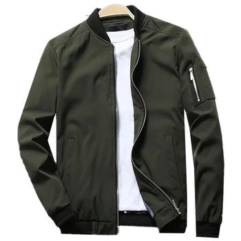 

VogueJacket Men Spring Autumn O Neck Windbreaker Jackets Mens Streetwear Hip Pop Baseball Bomber Jacket Plus 6XL
