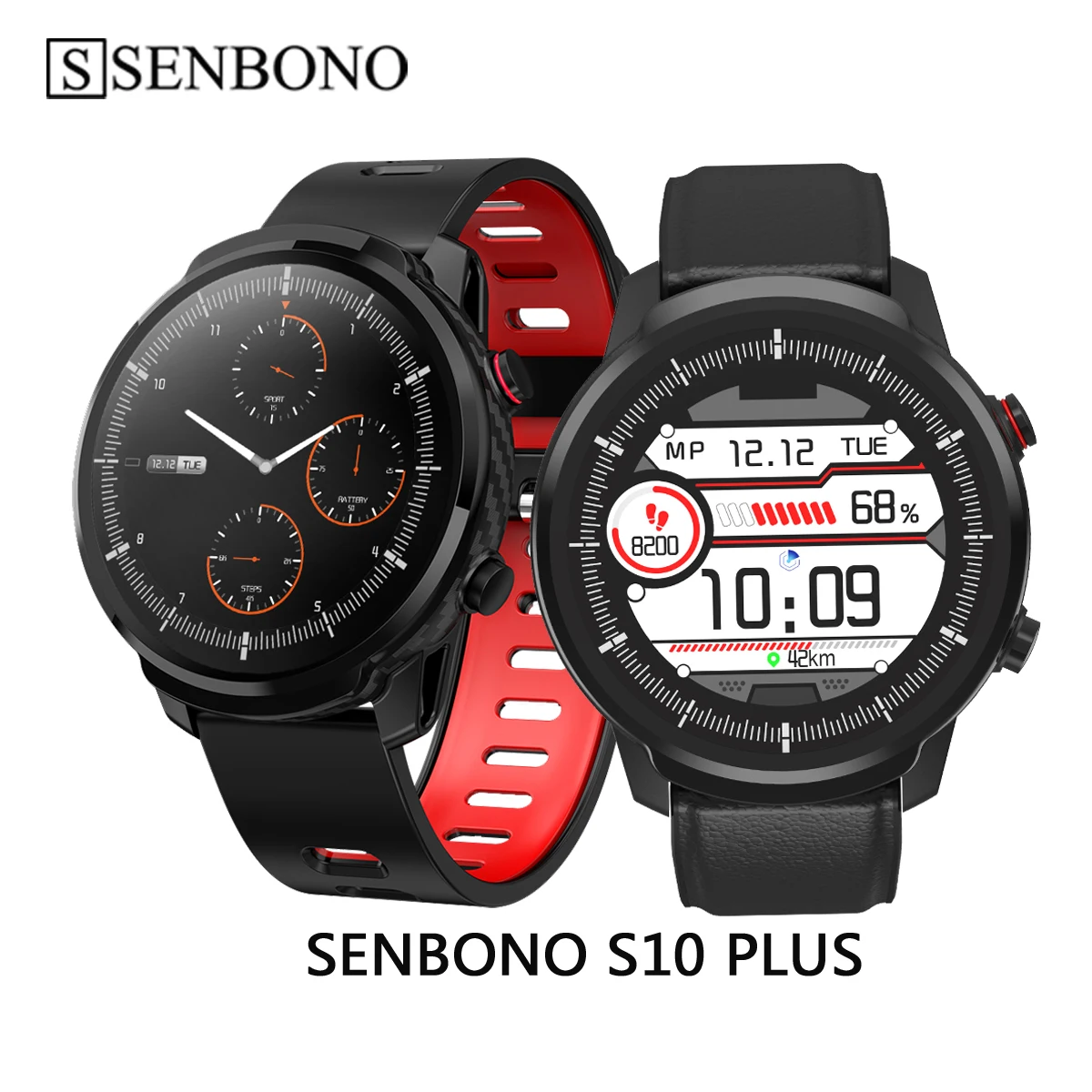 SENBONO S10 plus Smart Watch Men Waterproof Sports Smart Clock Heart Rate Monitor women Smartwatch for IOS Android phone