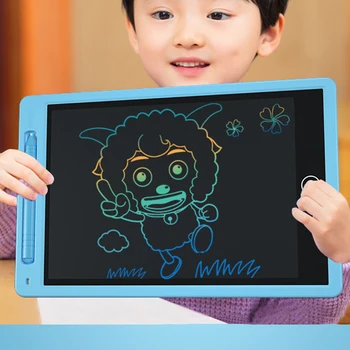 

8.5 Inch Waterproof Disgital Lcd Screen Drawing Board Colorful No Blue Light Eye Protect LCD Panel Note Board Practice Board