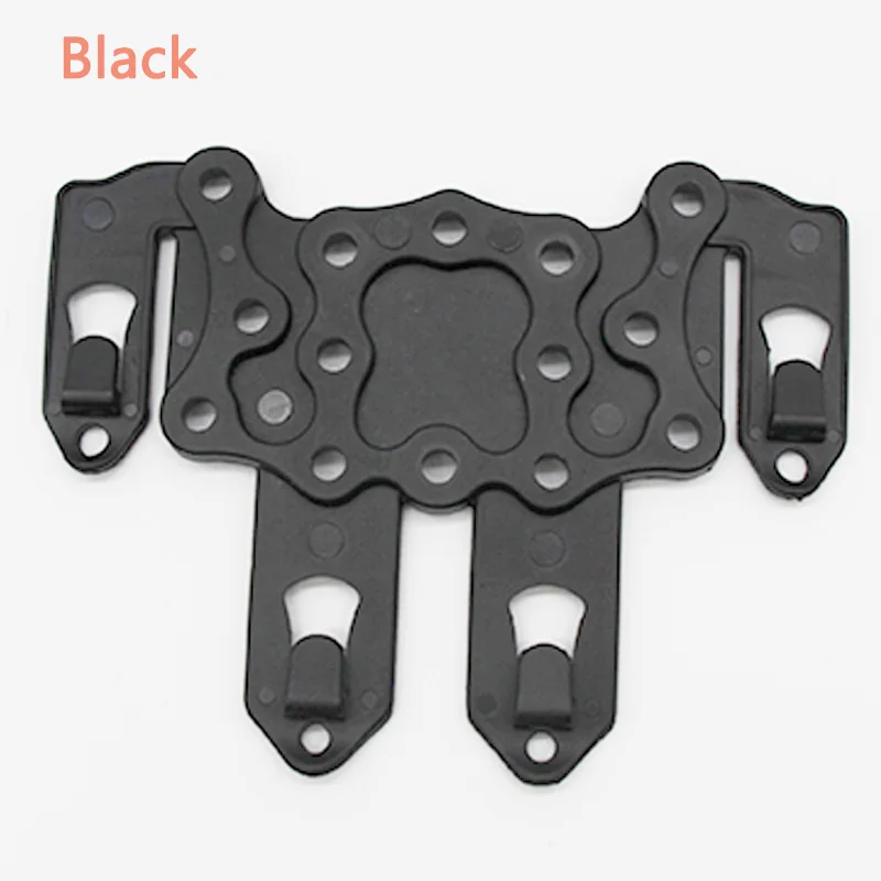10 pcs Black Лот 10 шт. Молл адаптер Скорость клип платформа страйкбол Глок кобура рельс чехол крепление кобура для охотничьего пистолета адаптер пистолет аксессуары - Цвет: 10 pcs Black