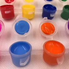 12 цветов 6 цельных экологически чистых акриловых красок краски пигмент гипсовая Кукла Граффити цветной рисунок цвет граффити