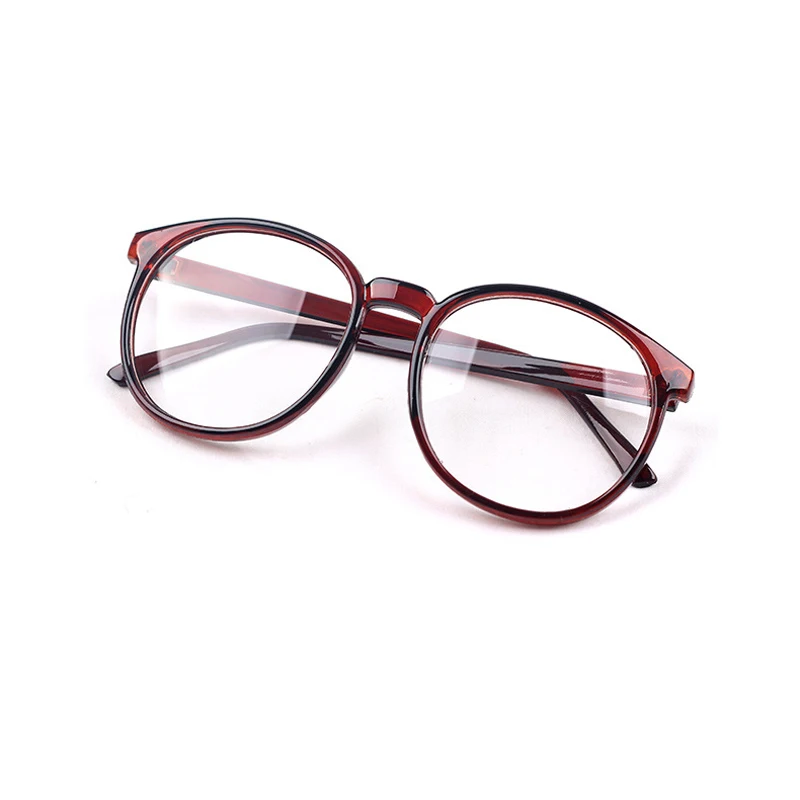 Seemfly для мужчин и женщин оправа для очков в ретростиле большой круглый оправа для очков очки с прозрачными линзами женские мужские леопардовые винтажные очки - Цвет оправы: C3