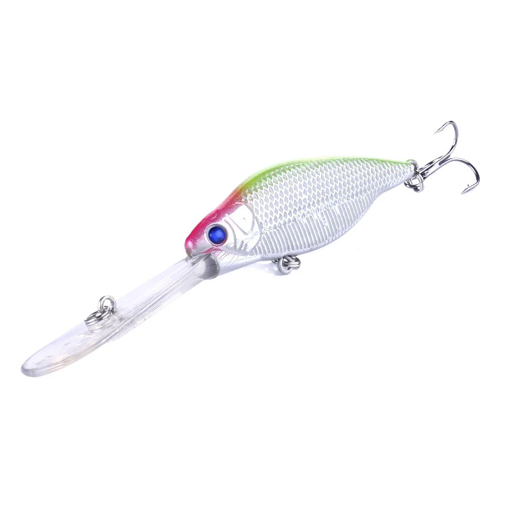 Iscas de Pesca Olhos para a Pesca da Carpa Centímetros Baixo Corrico Minnow Isca Artificial Duro Crankbait Wobblers 3d 80pcs 11 9.2g 12 Cheap Iscas artificiais